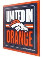 You The Fan Broncos Slogan 12x12 Wall Art