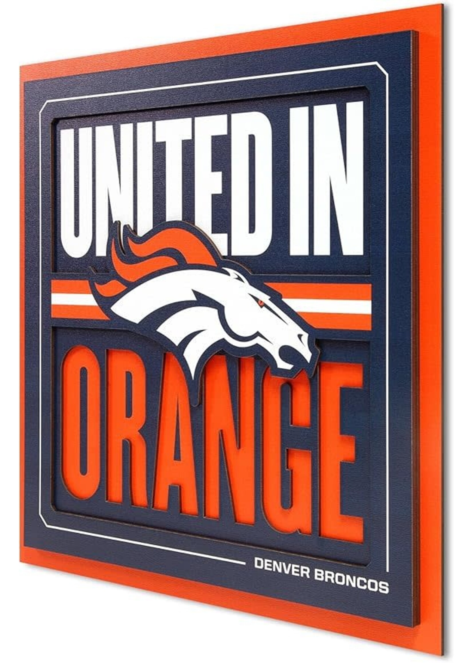 You The Fan Broncos Slogan 12x12 Wall Art