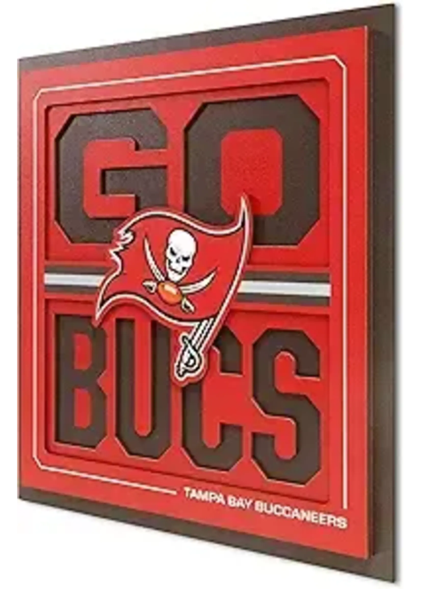 Buccaneers Slogan 12x12 Wall Art