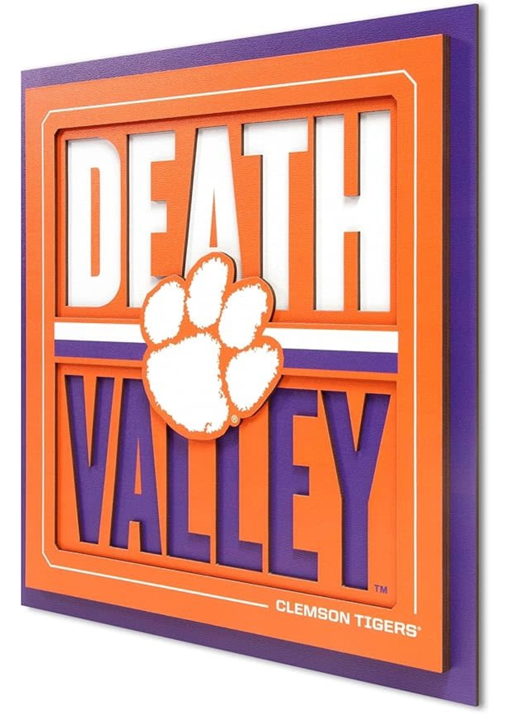 You The Fan Clemson Slogan 12x12 Wall Art