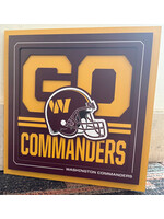 Commanders Slogan 12x12 Wall Art
