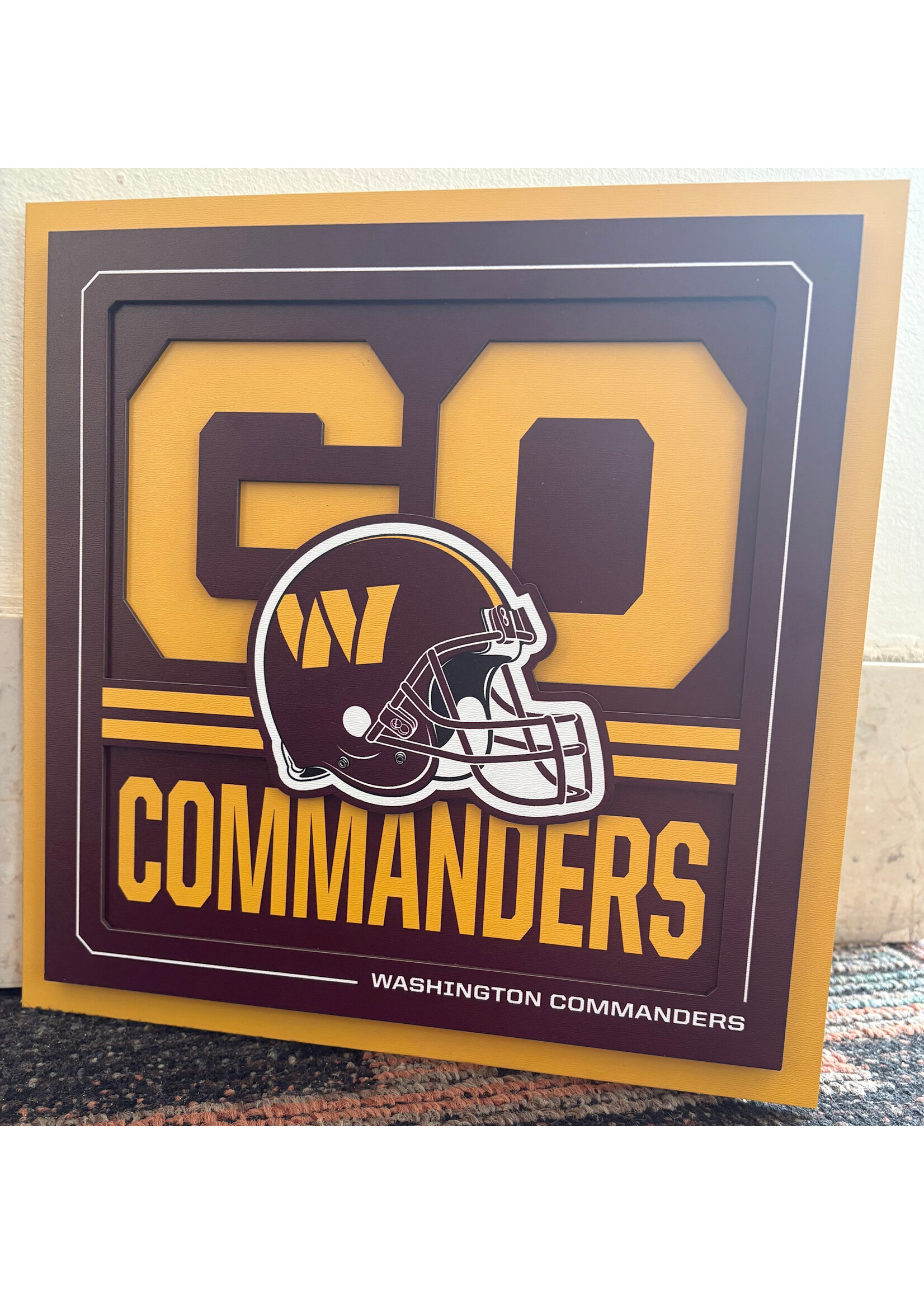You The Fan Commanders Slogan 12x12 Wall Art