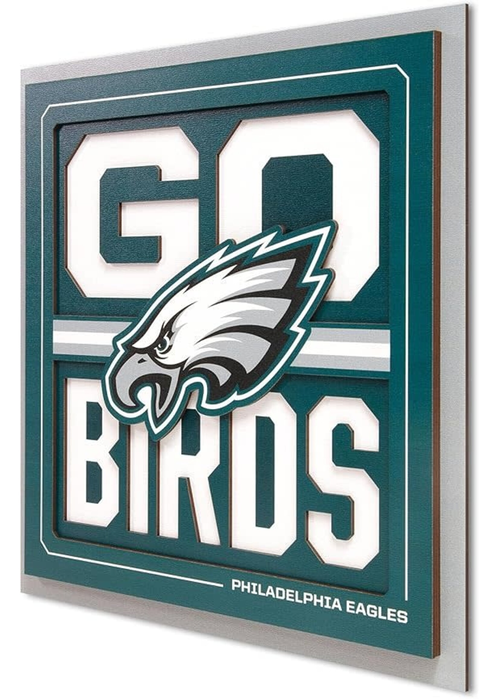 You The Fan Eagles Slogan 12x12 Wall Art