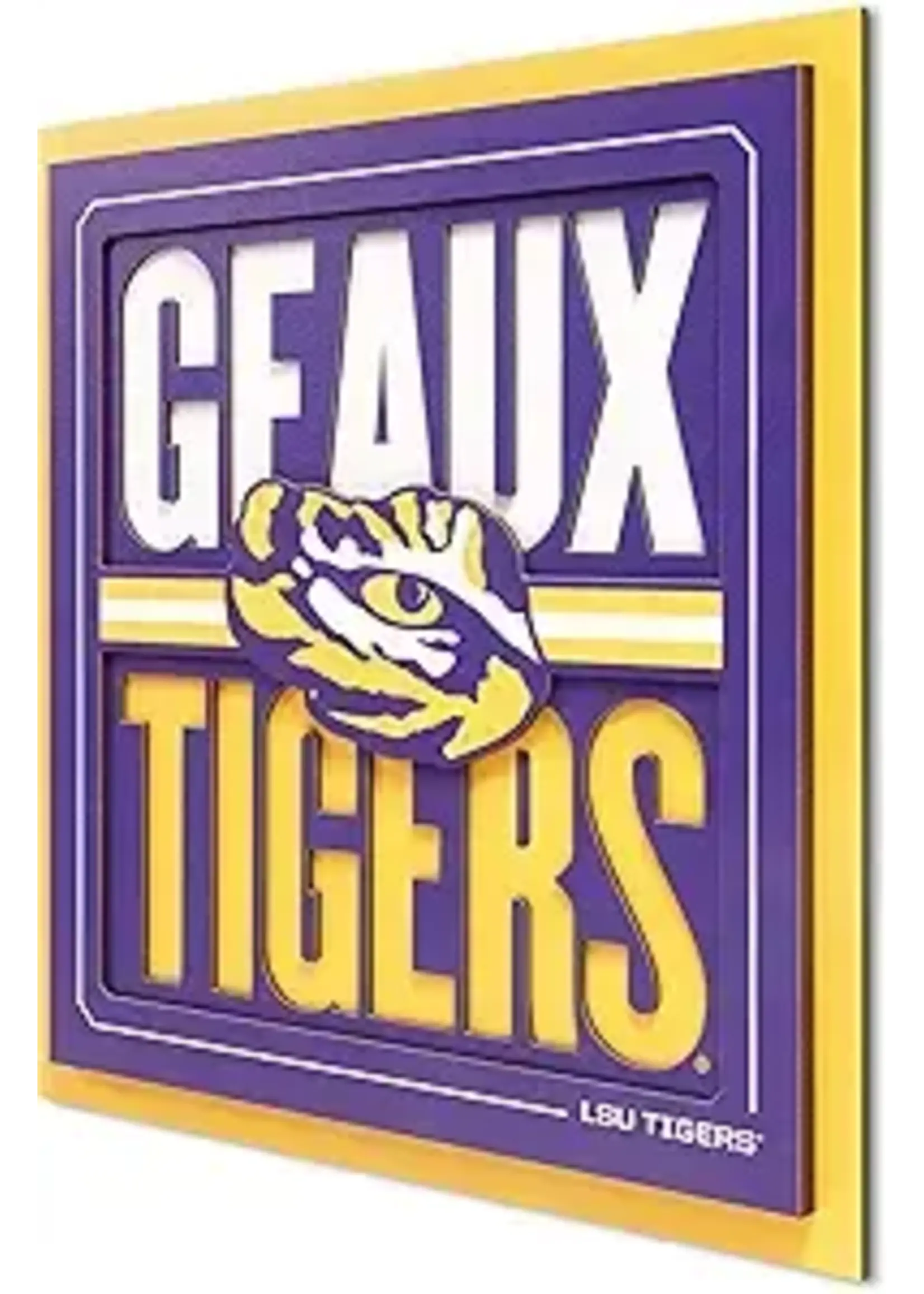 You The Fan LSU Slogan 12x12 Wall Art