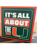 You The Fan Miami Slogan 12x12 Wall Art