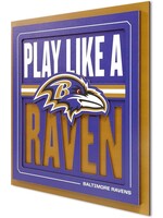 Ravens Slogan 12x12 Wall Art