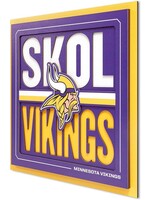 Vikings Slogan 12x12 Wall Art