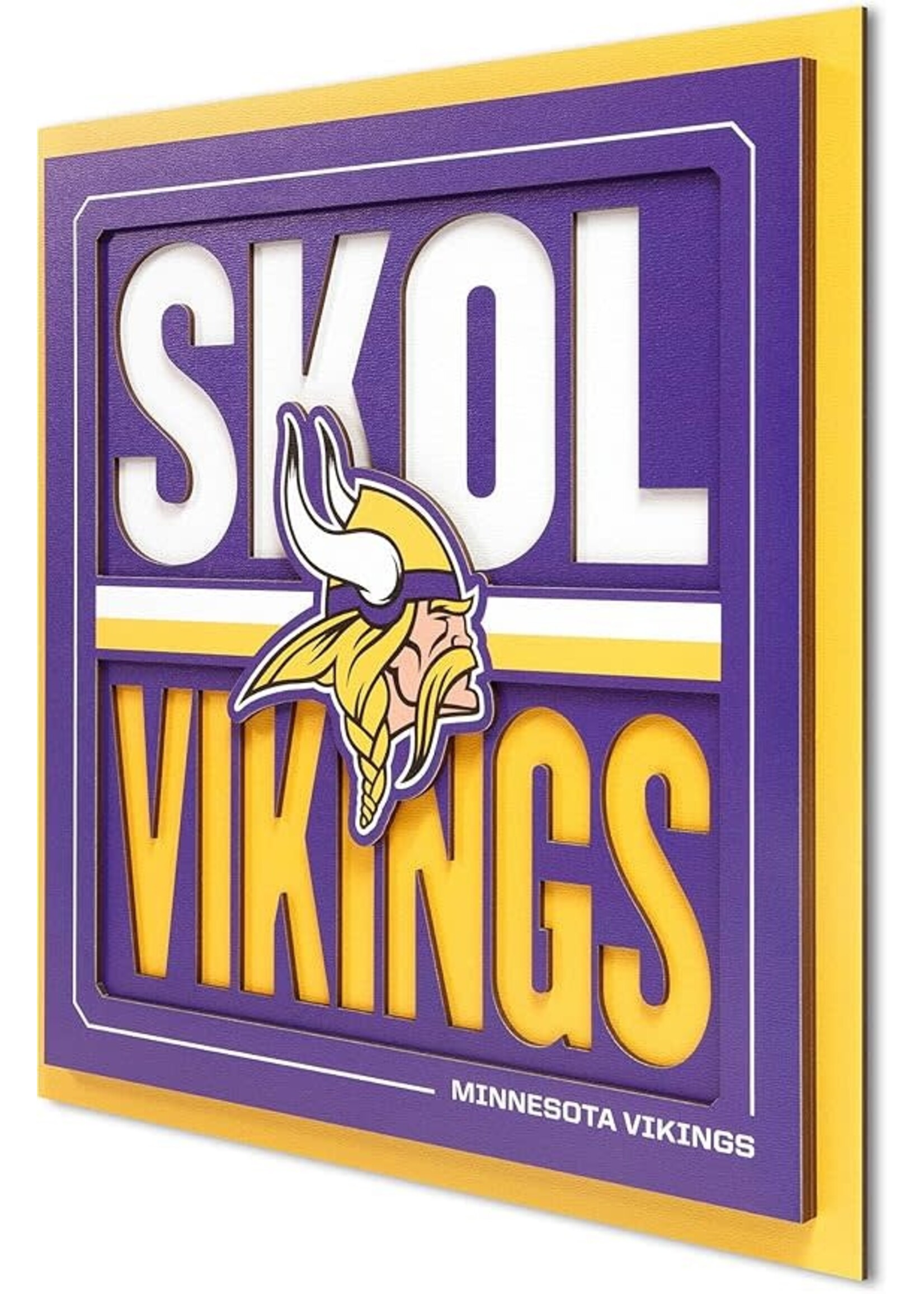 You The Fan Vikings Slogan 12x12 Wall Art