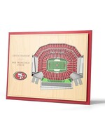 You The Fan 49ers 5 Layer Stadium Wall Art