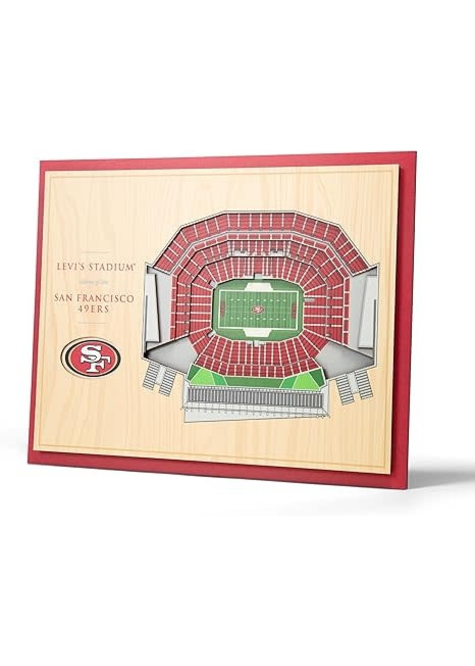 You The Fan 49ers 5 Layer Stadium Wall Art