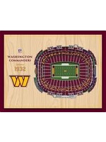 You The Fan Commanders 5 Layer Stadium Wall Art