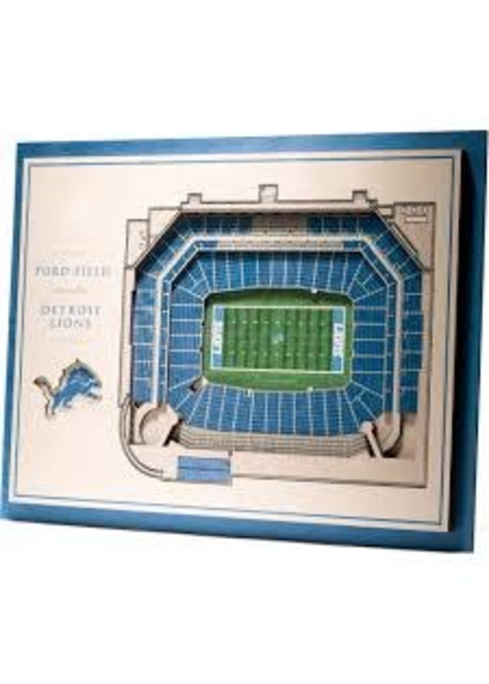 You The Fan Lions 5 Layer Stadium Wall Art