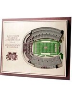 You The Fan Mississippi St 5 Layer Stadium Wall Art