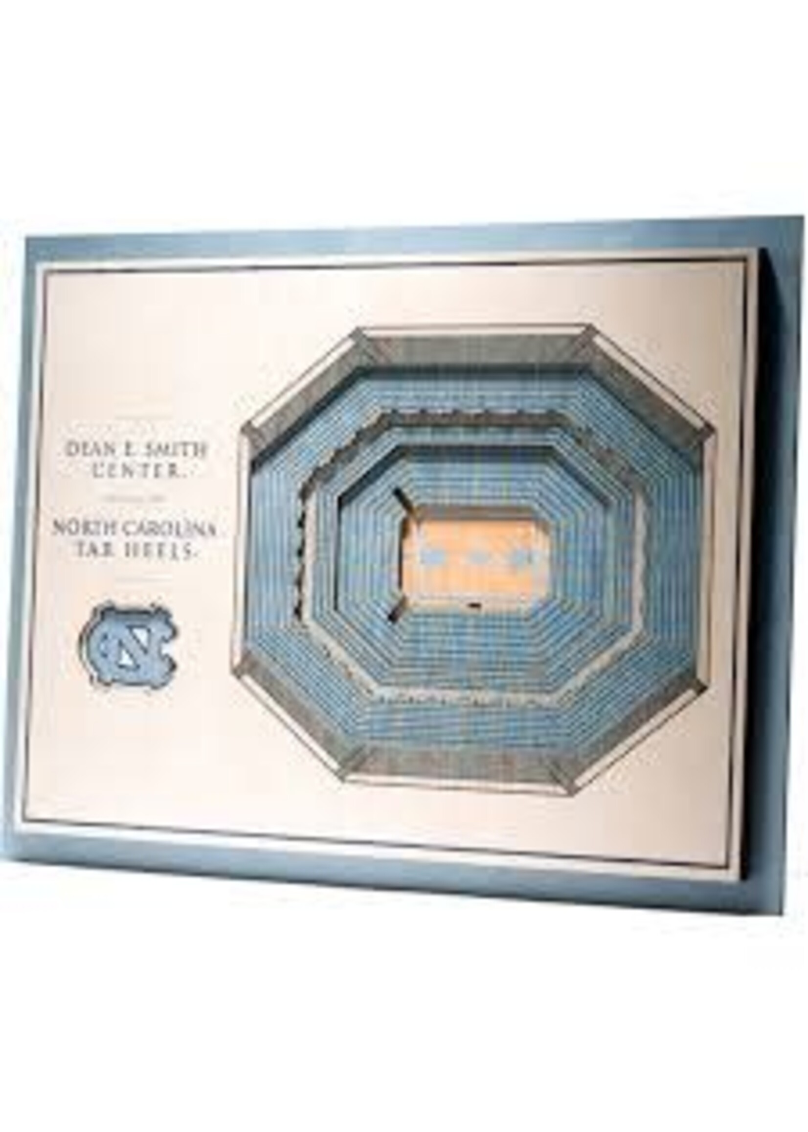 You The Fan North Carolina 5 Layer Stadium Wall Art