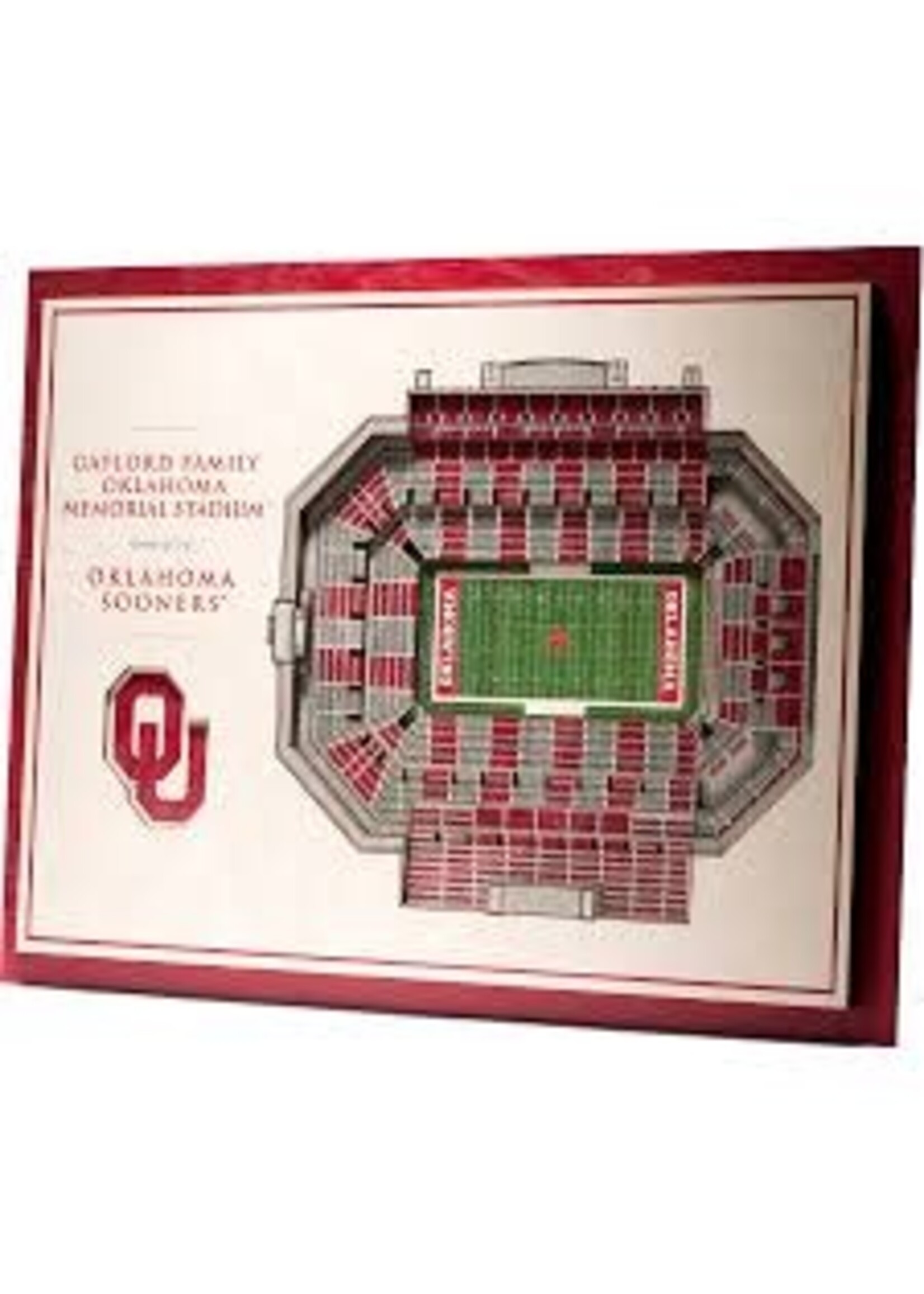 You The Fan Oklahoma 5 Layer Stadium Wall Art