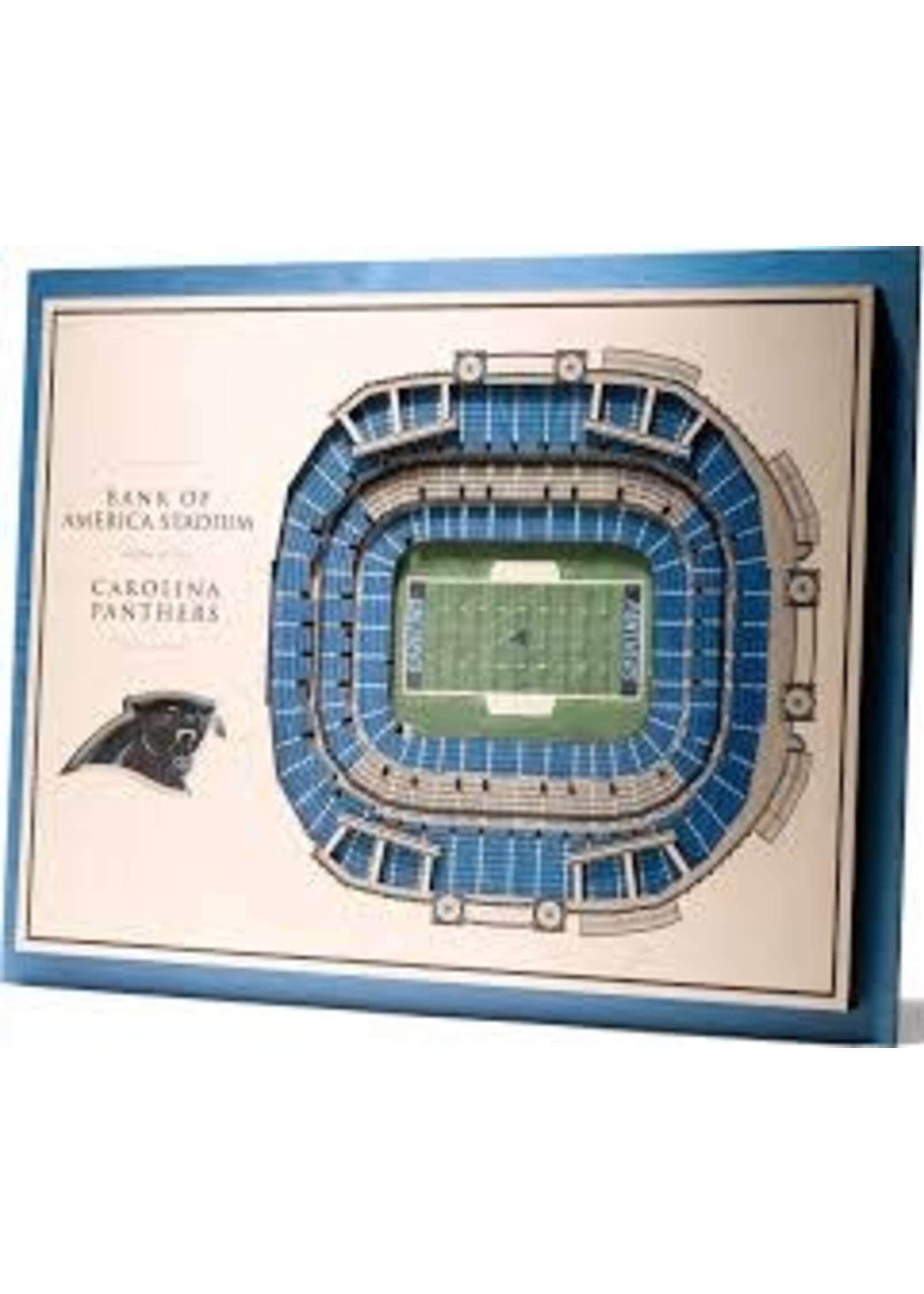 You The Fan Panthers 5 Layer Stadium Wall Art