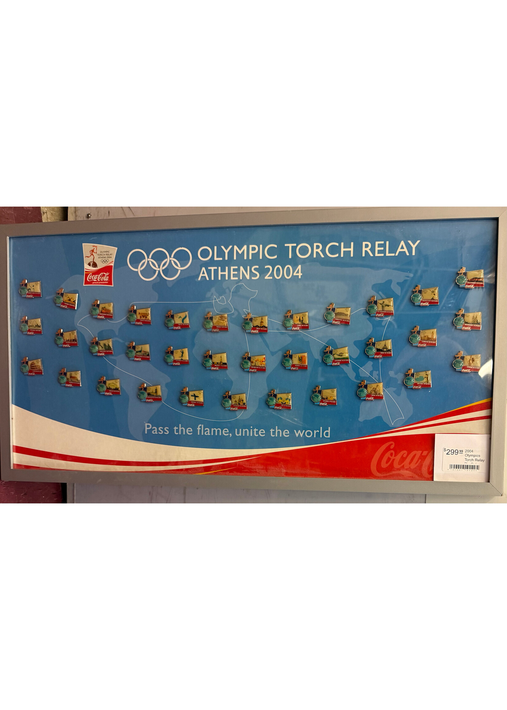 Picture 2004 Olympics Torch Relay Pin Set