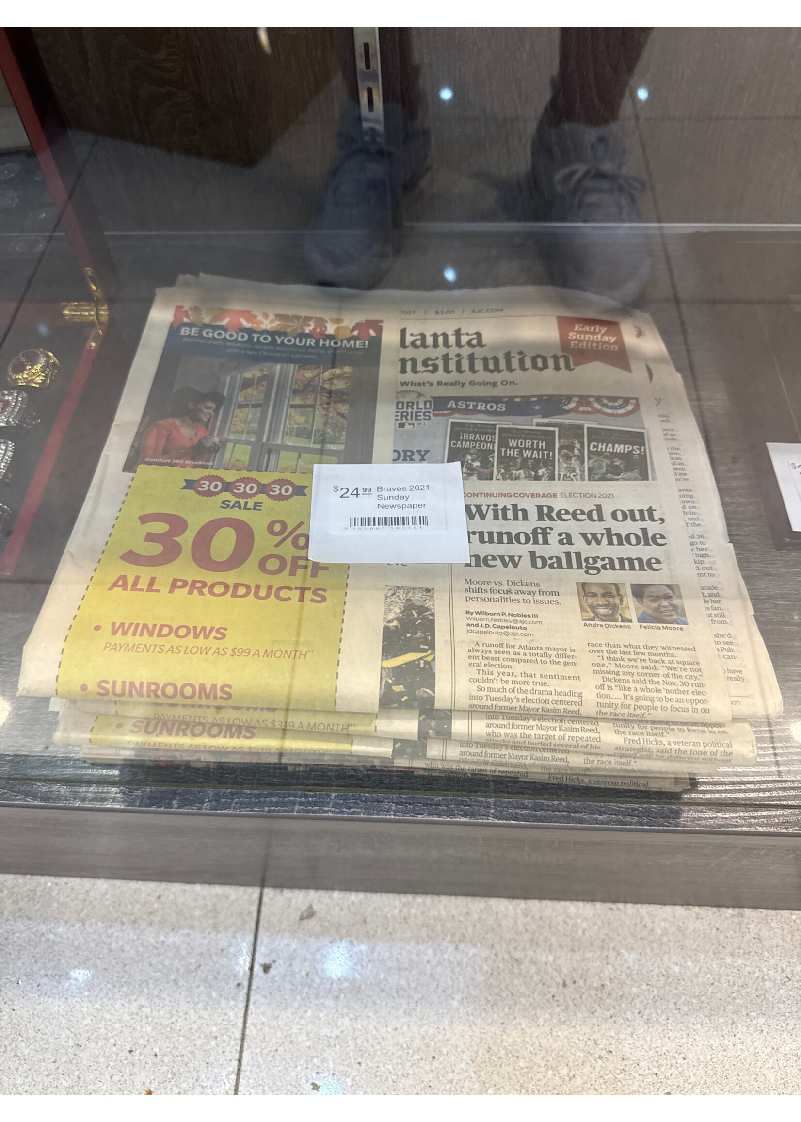 Collectible Braves 2021 Sunday Newspaper