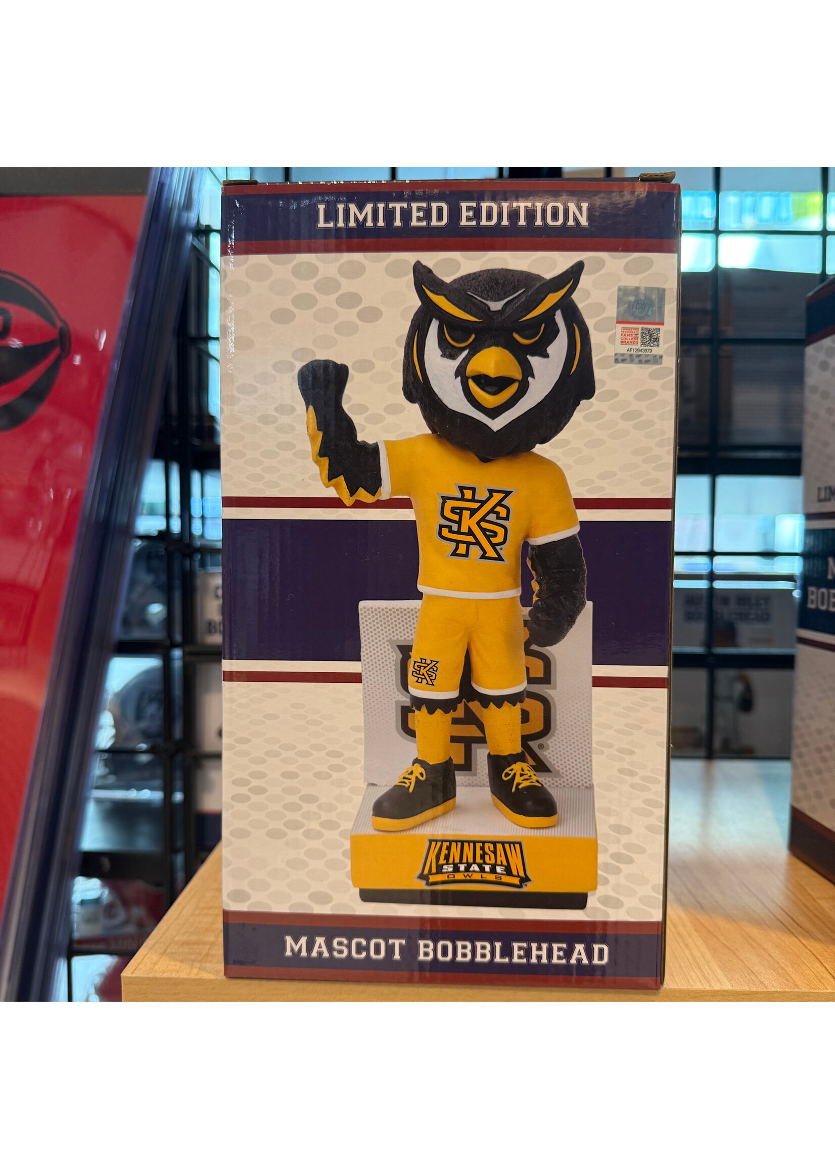Collectible Scrappy the Owl Bobblehead