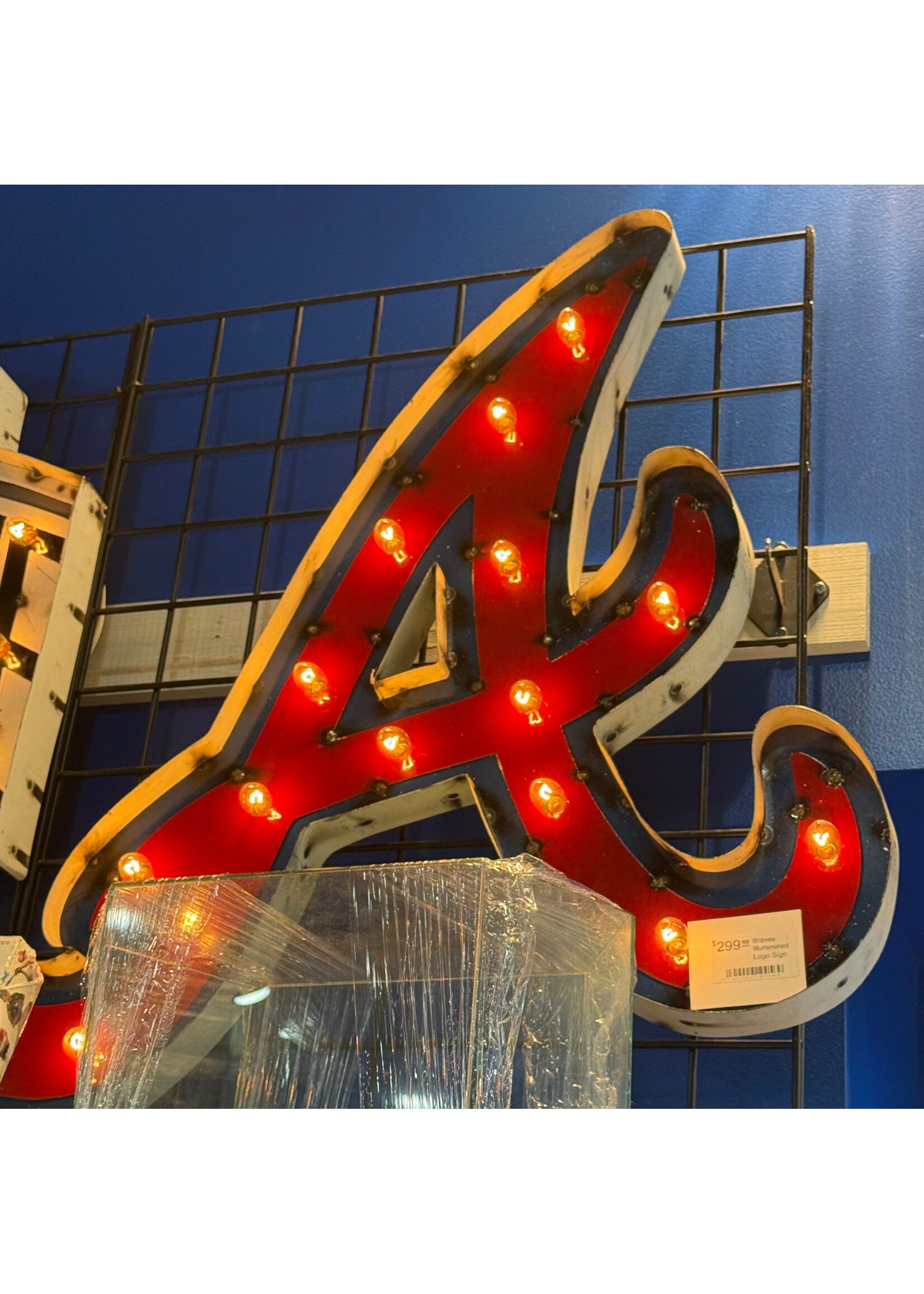 Braves Illuminated Logo Sign