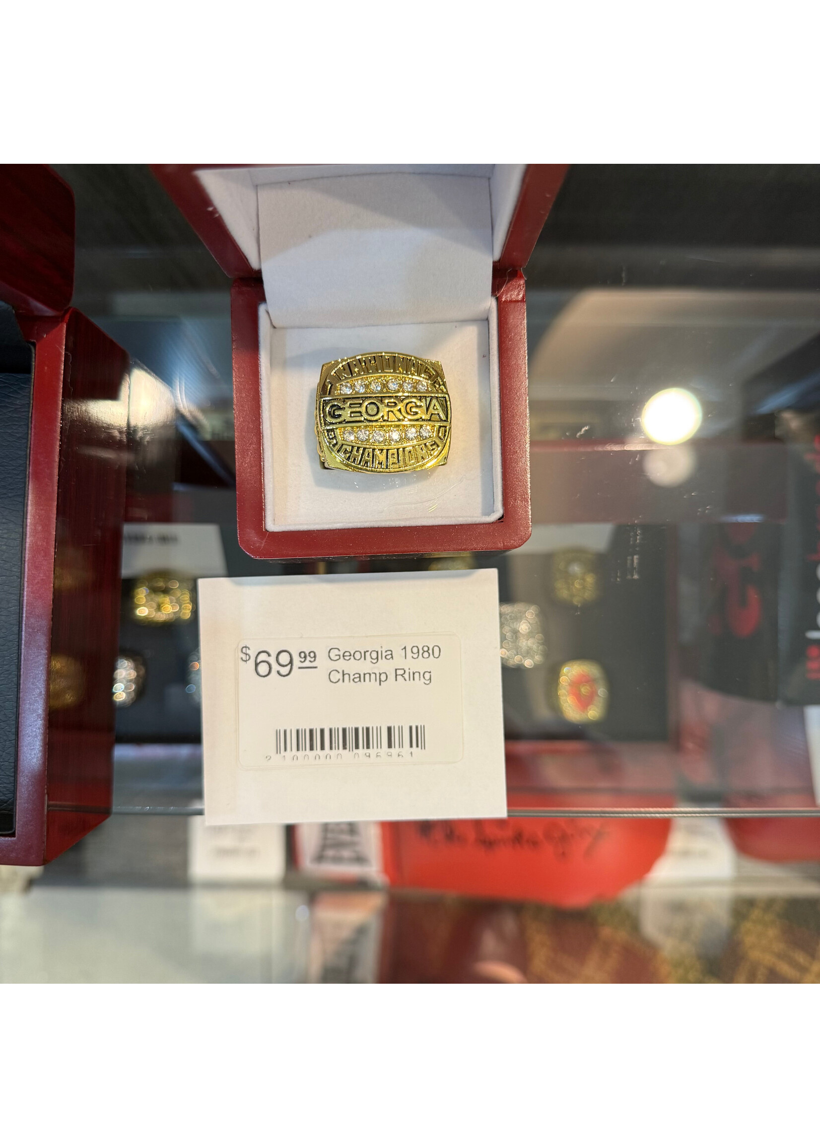 Georgia 1980 Champ Ring