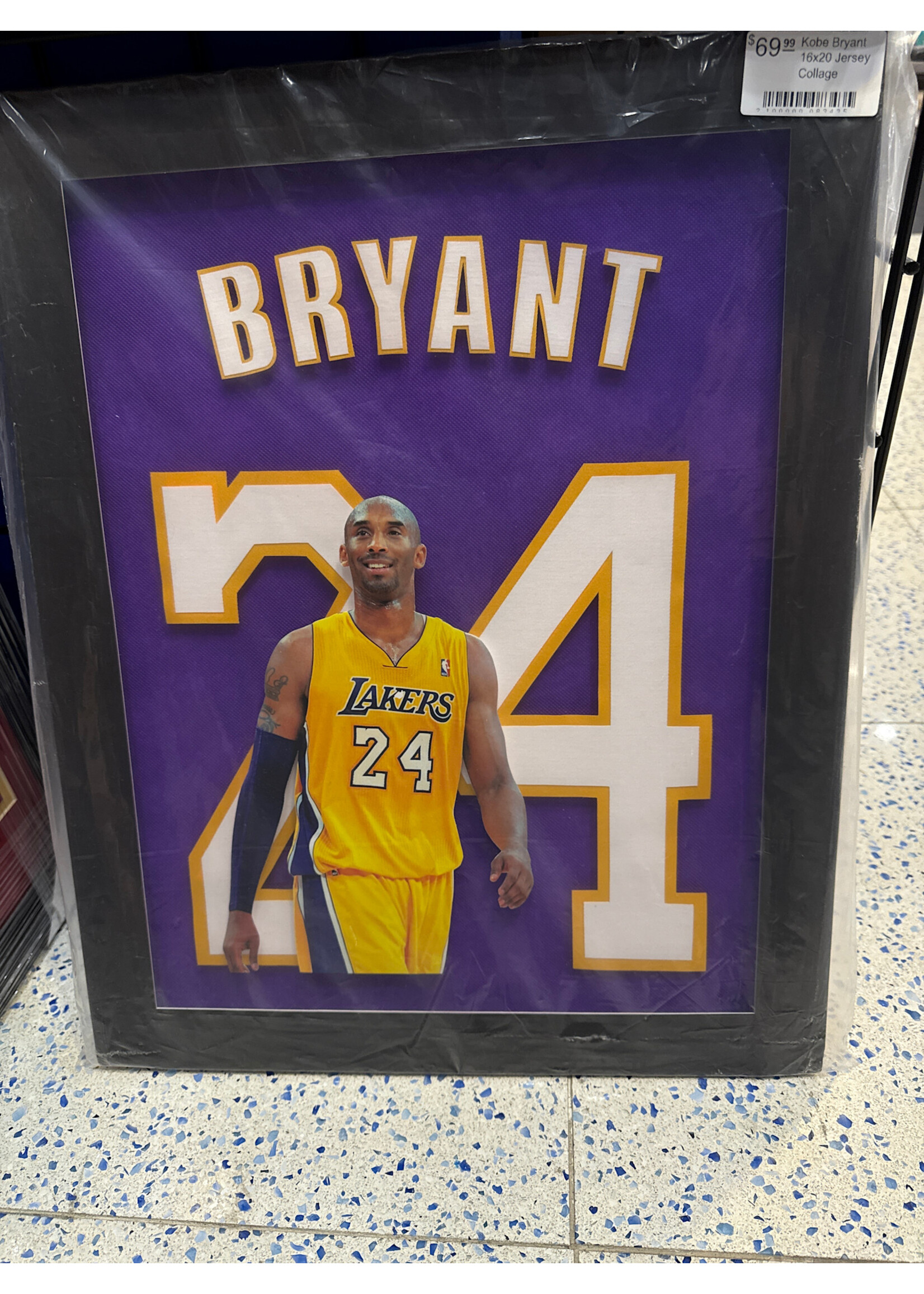 Kobe Bryant 16x20 Jersey Collage