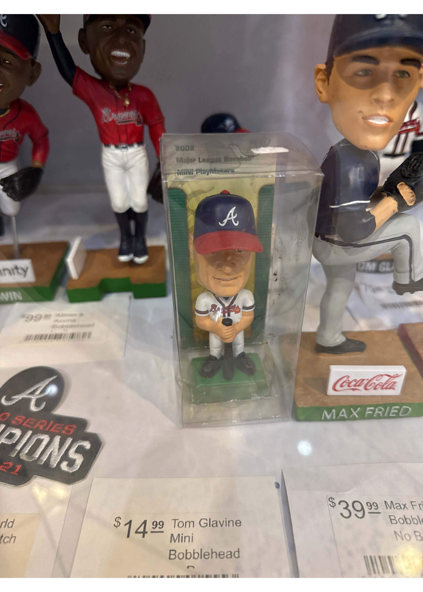 Collectible Tom Glavine Mini Bobblehead no Box