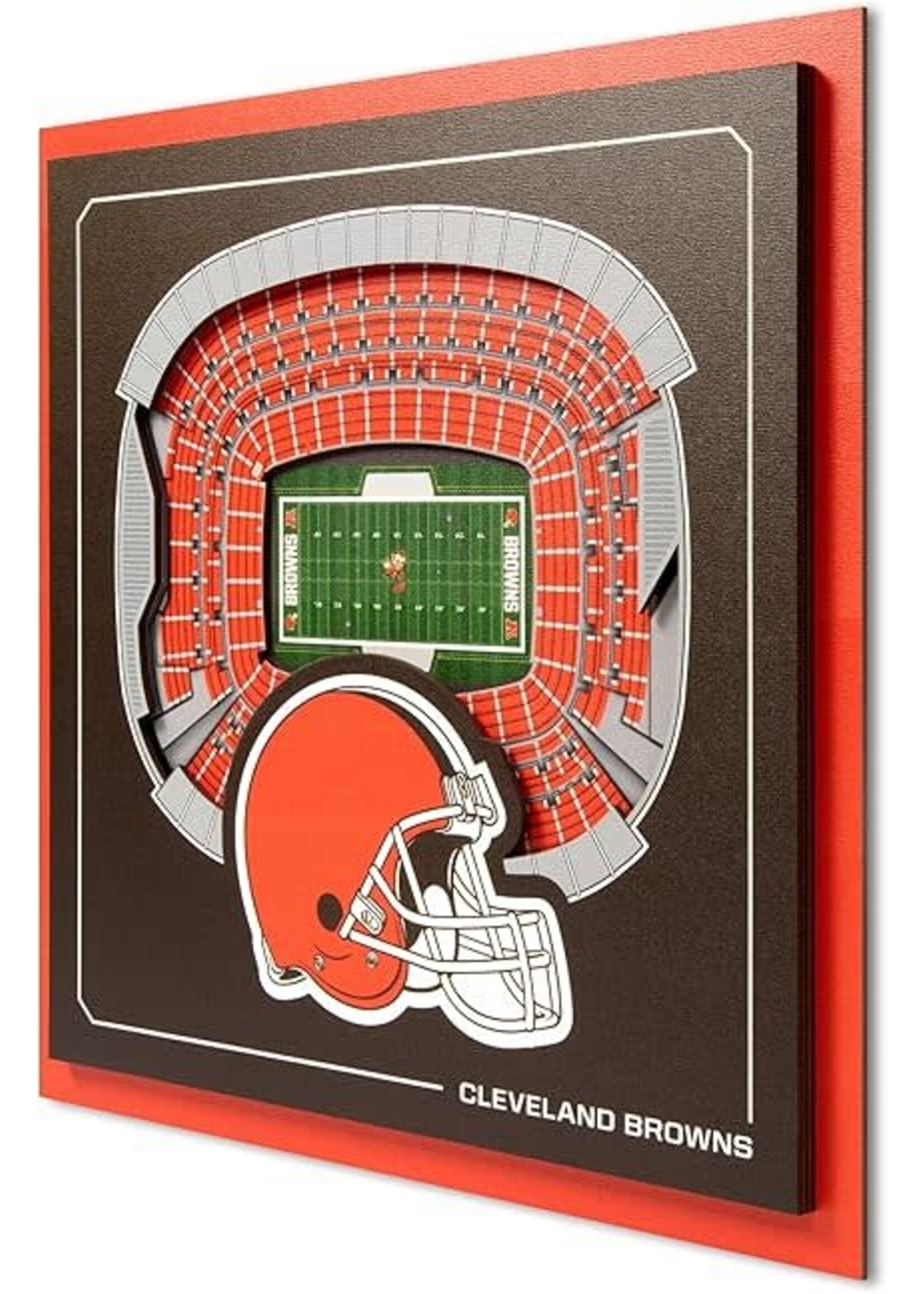 You The Fan Browns 3 Layer Stadium