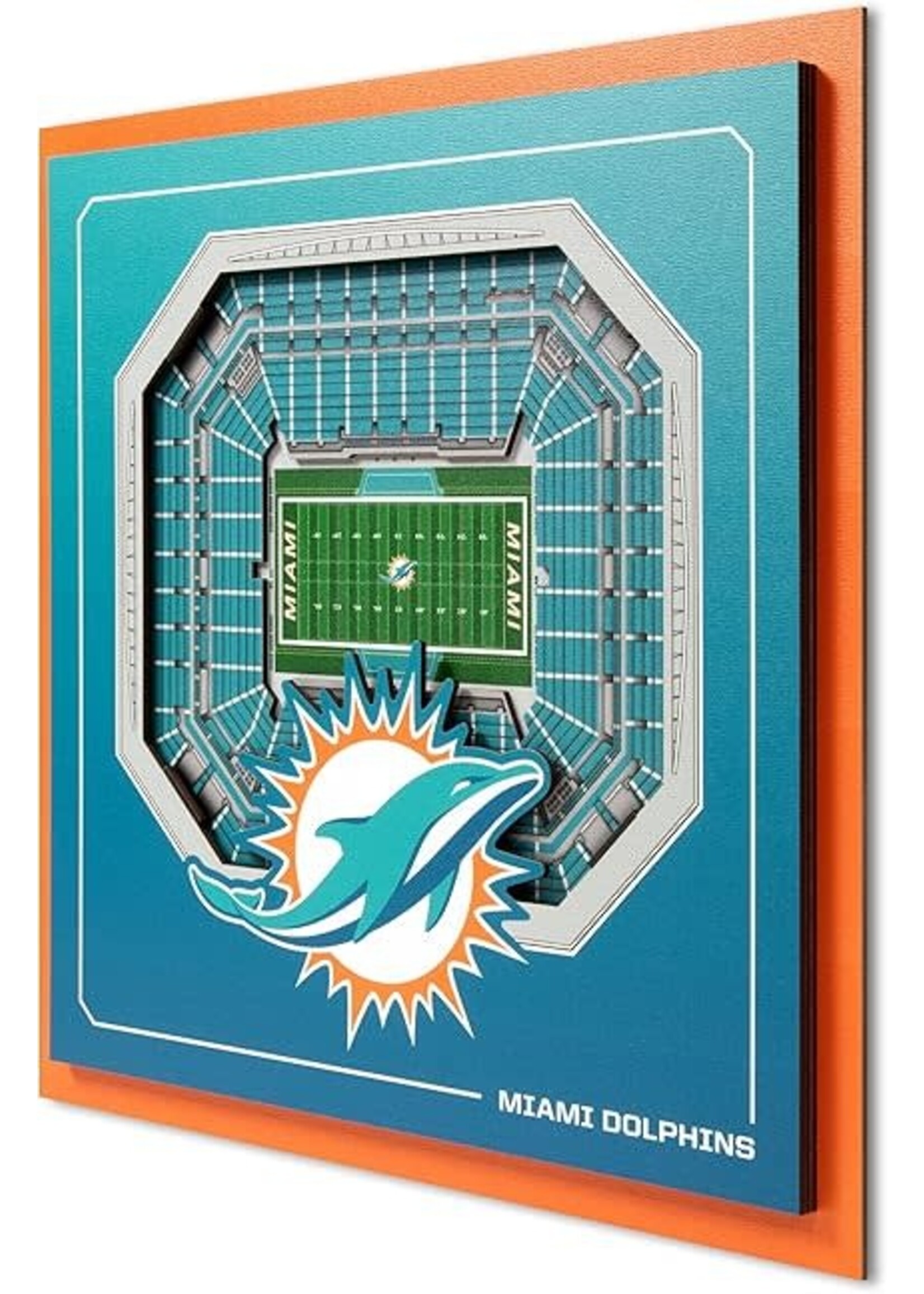 You The Fan Dolphins 3 Layer Stadium