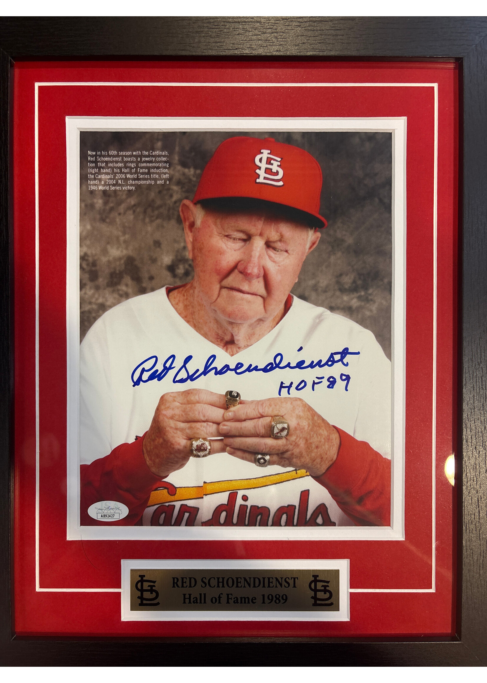 Picture Red Schoendienst 8x10
