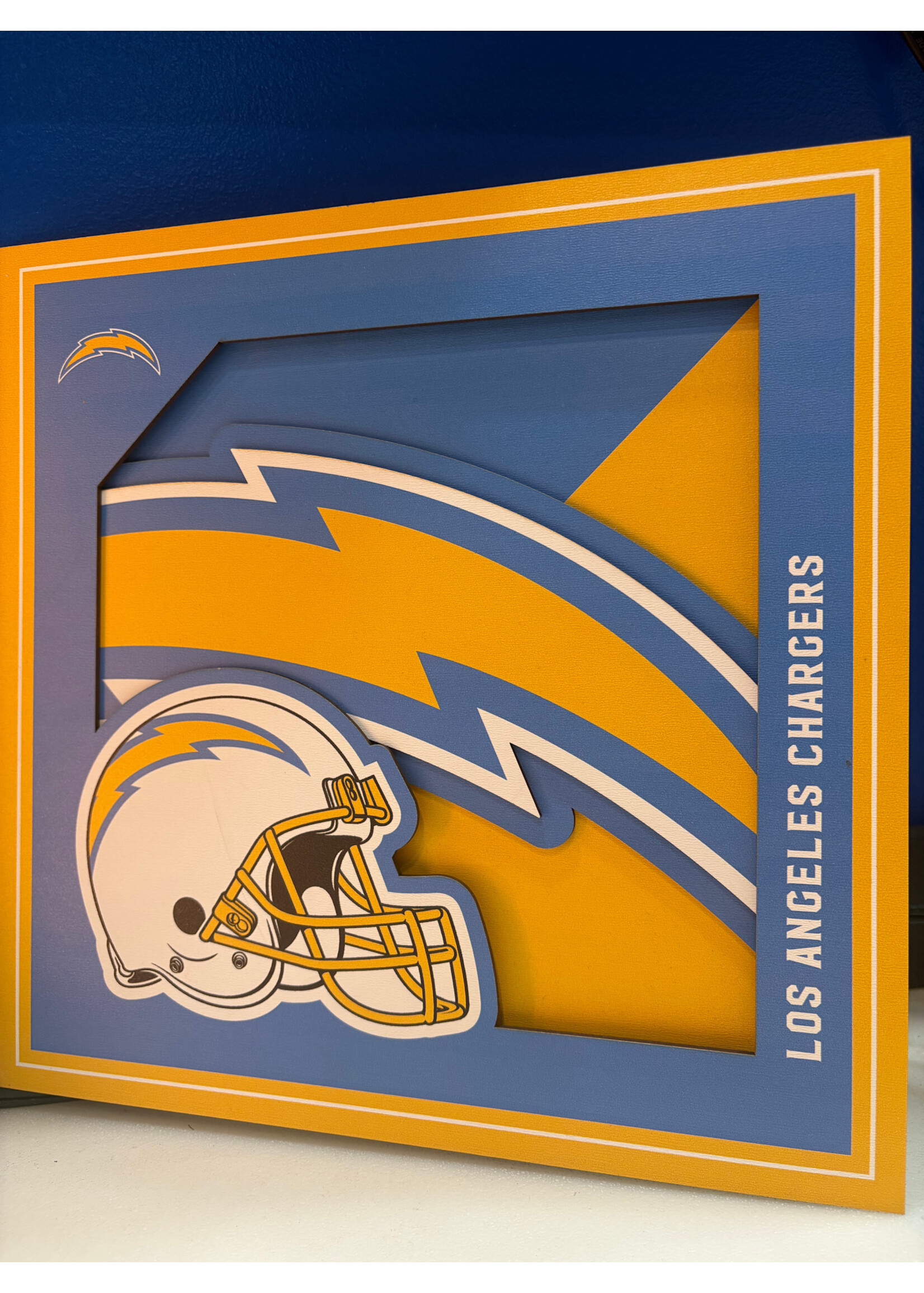 Chargers Logo 12x12 Wall Art
