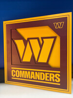 You The Fan Commanders Logo 12x12 Wall Art