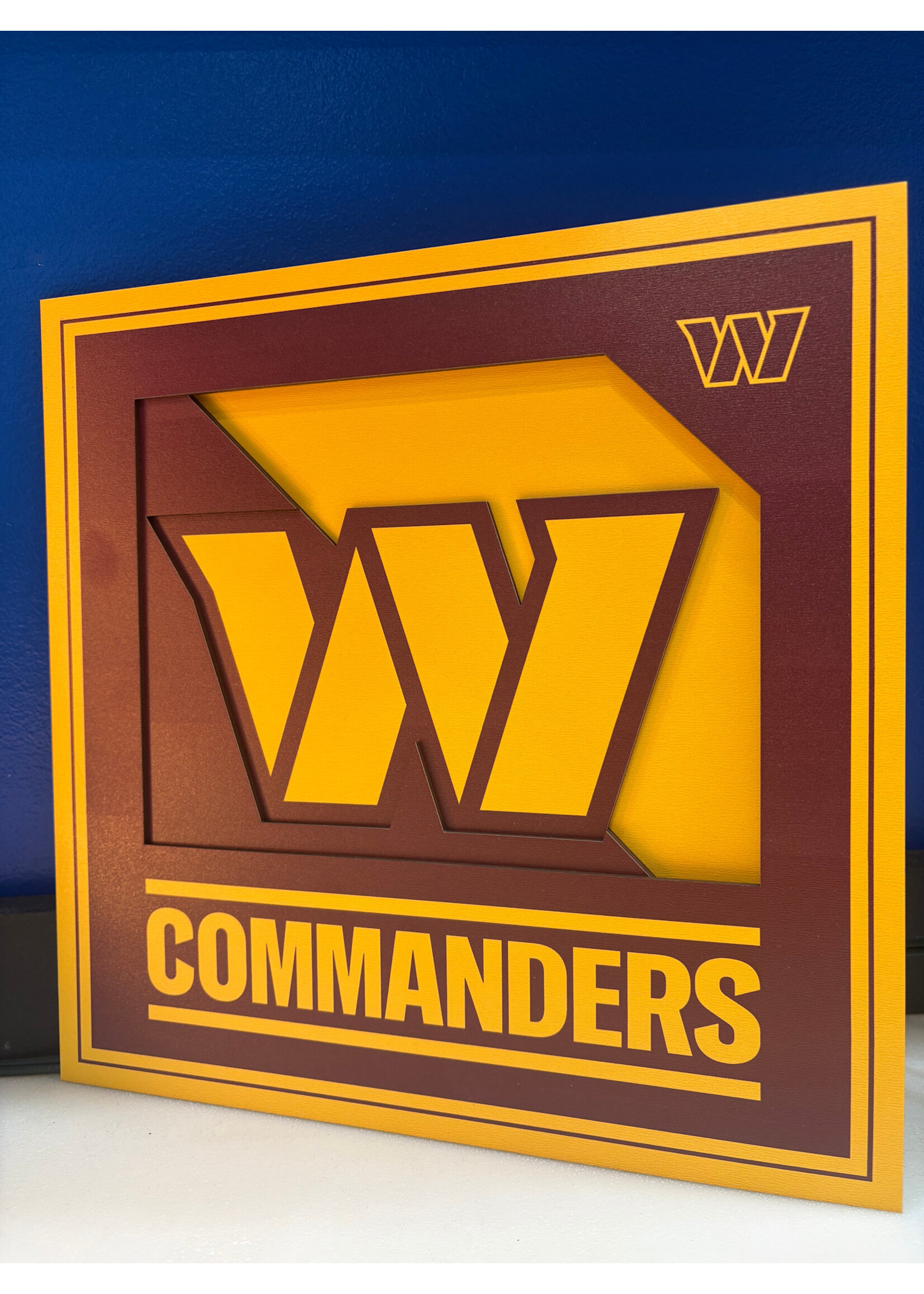 Commanders Logo 12x12 Wall Art