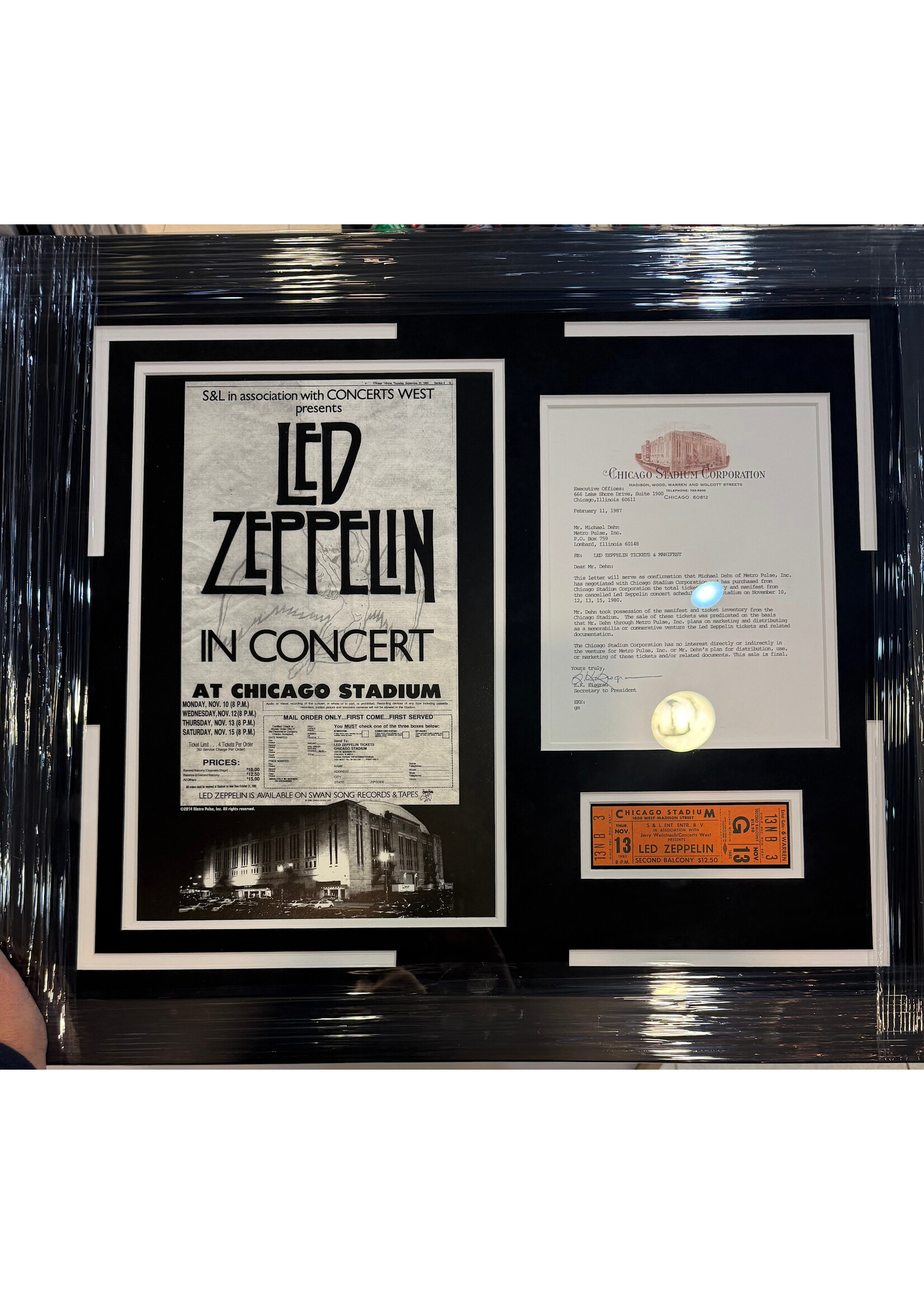 Picture Led Zeppelin 1980 Concert Poster