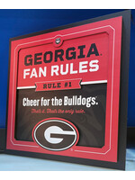 Georgia Fan 12x12 Wall Art