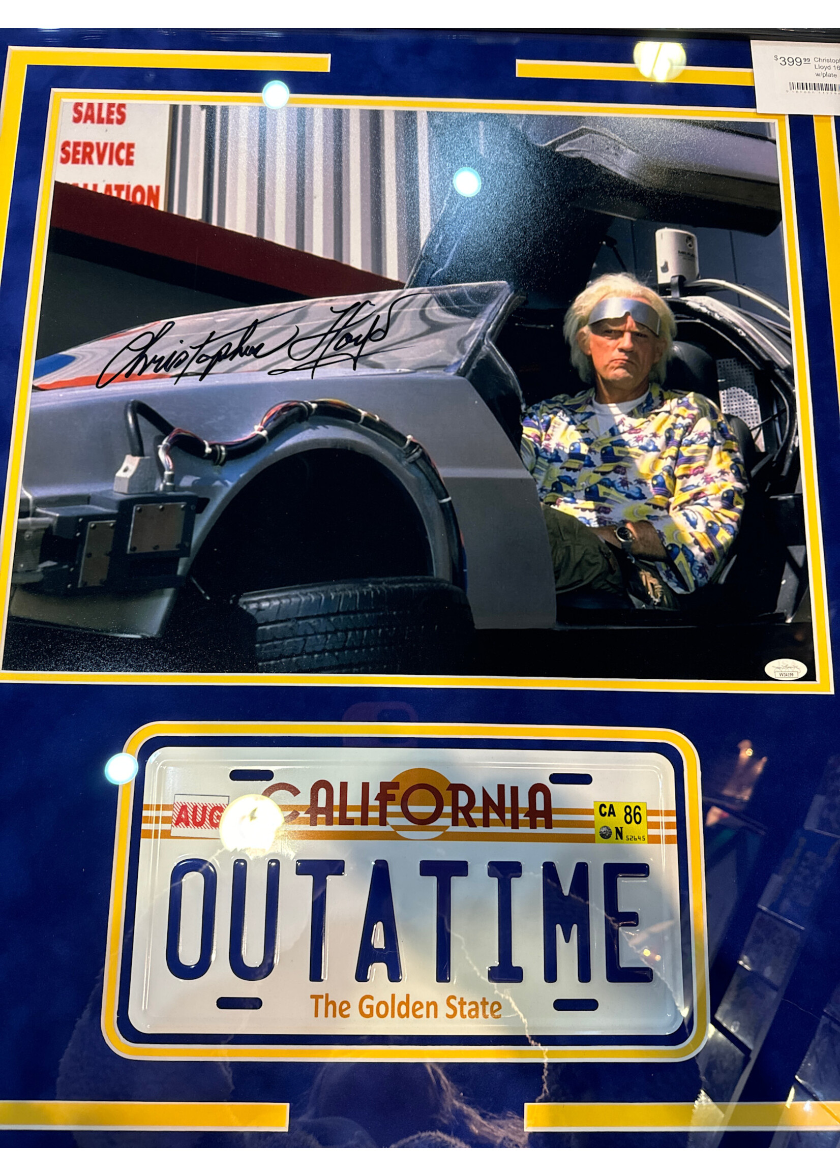 Picture Christopher Lloyd 16x20  w/plate