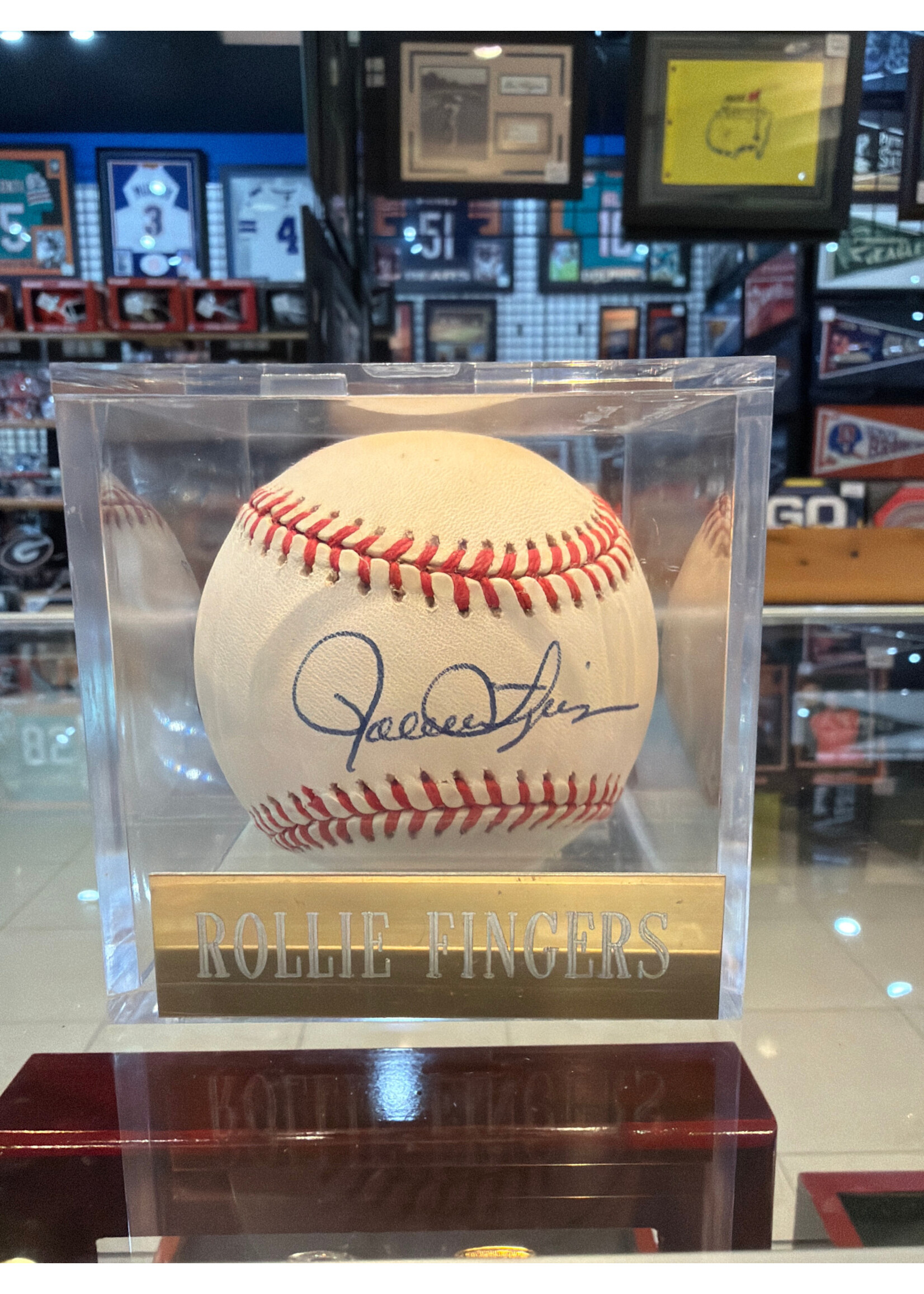 Balls/Bats/Gloves Rollie Fingers Baseball