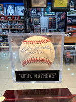 Balls/Bats/Gloves Eddie Matthews Baseball