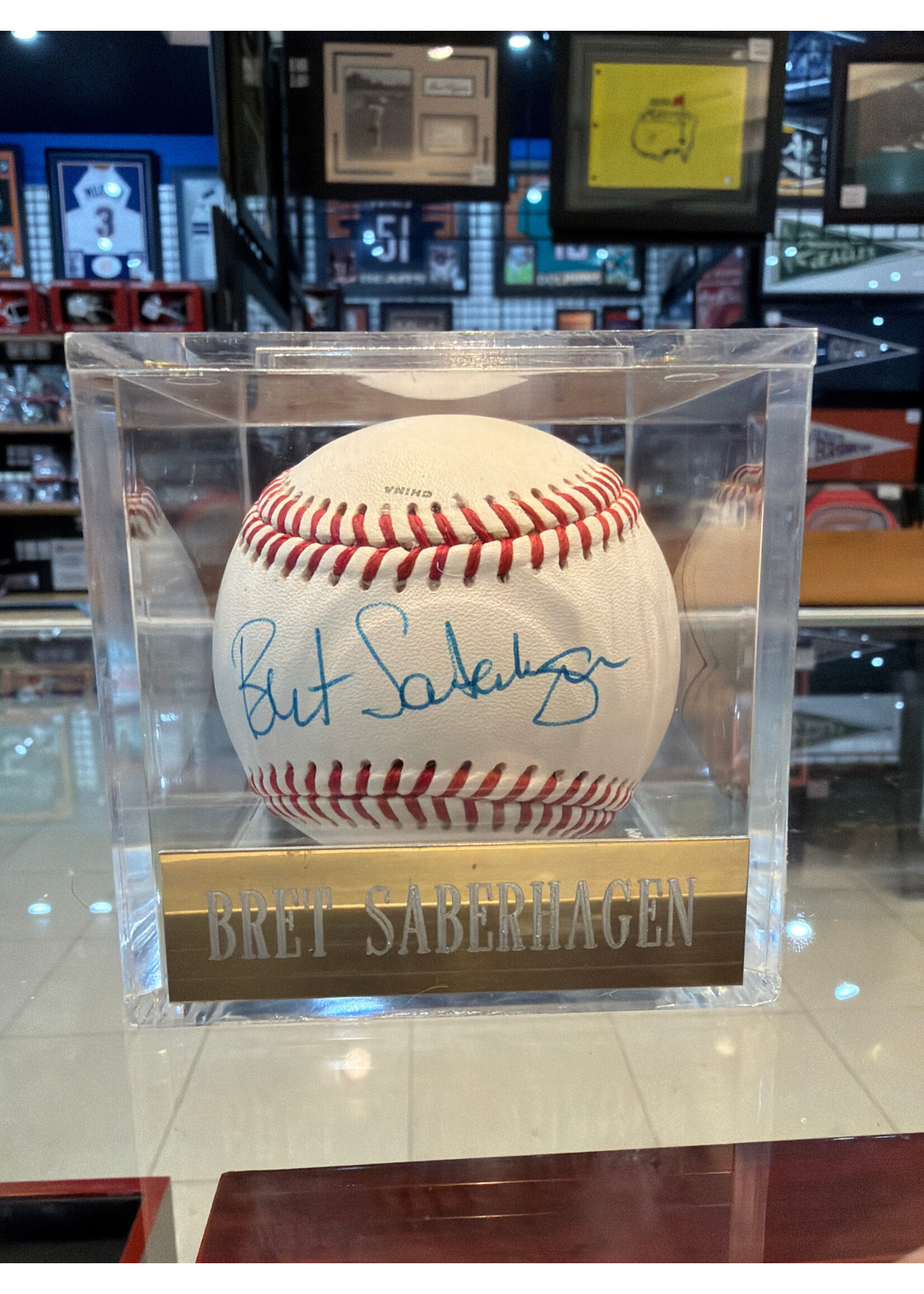 Balls/Bats/Gloves Bret Saberhagen Baseball