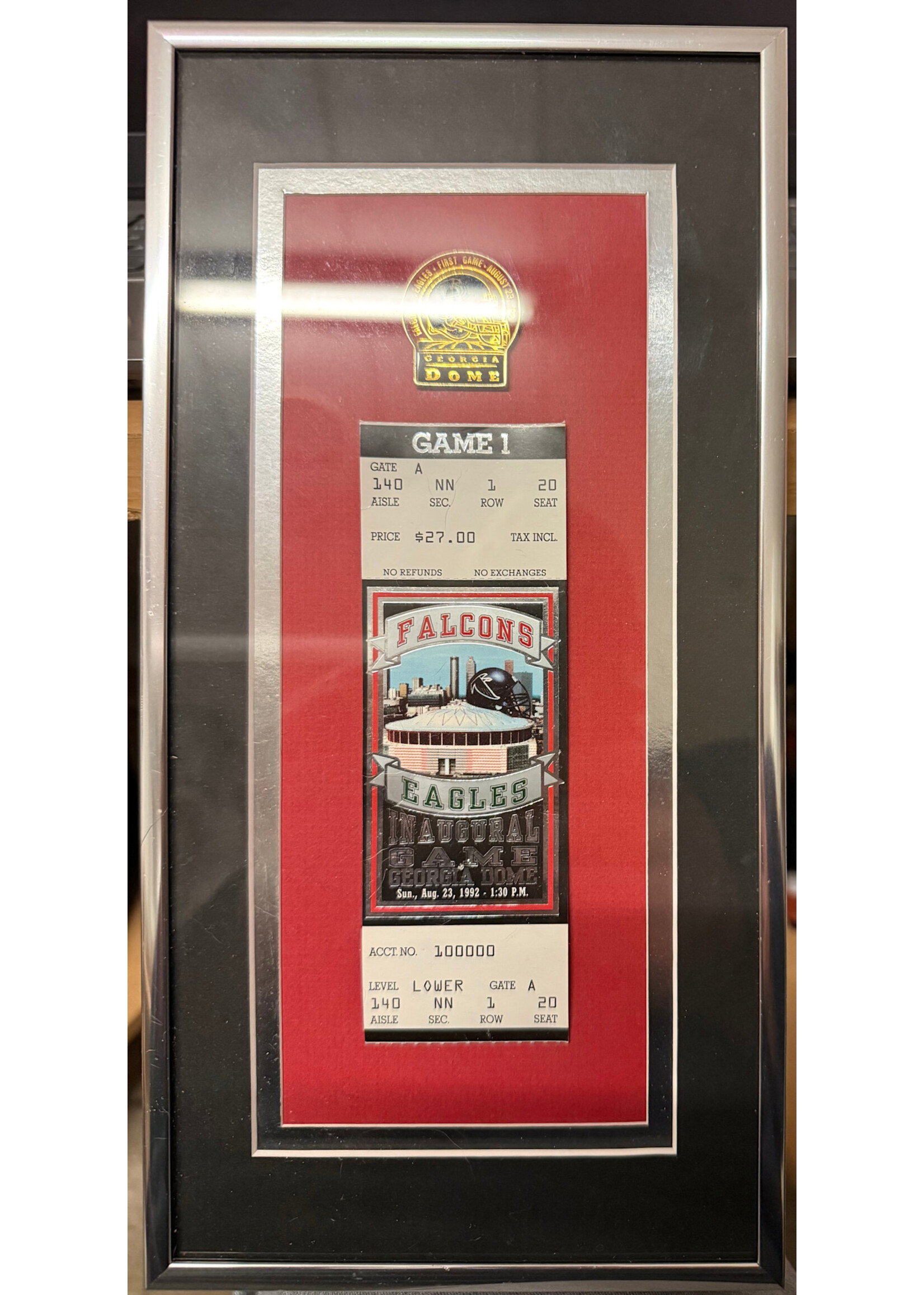 Collectible Falcons 1st GA Dome Tix