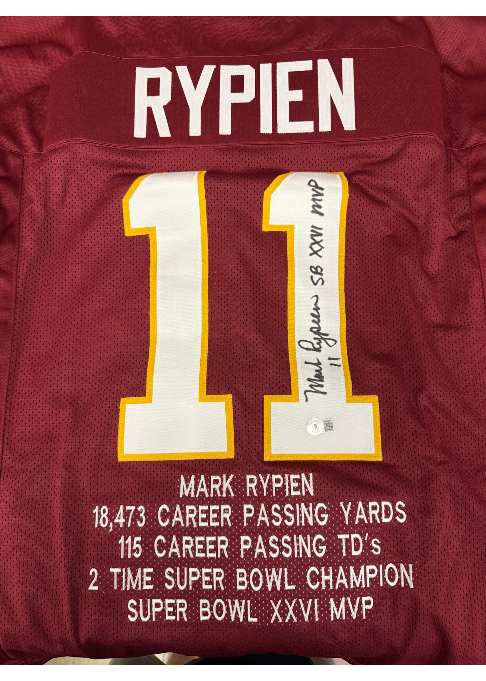 Jersey (F & UF) Mark Rypien Jersey