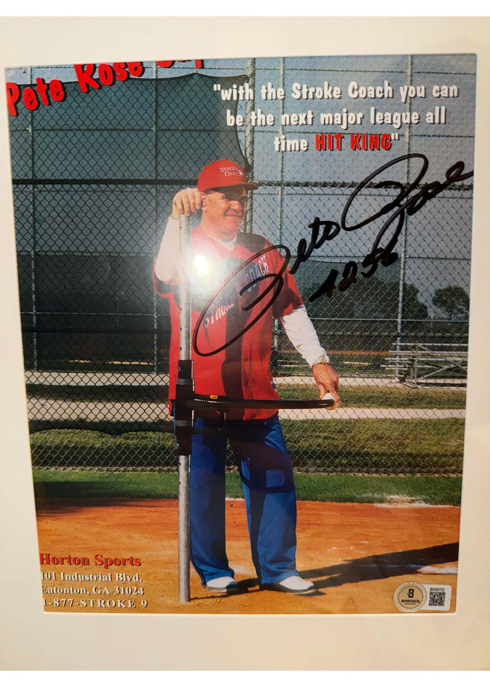 Pete Rose 8x10 A