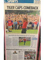 Picture 2018 Masters Newspaper Tiger Woods