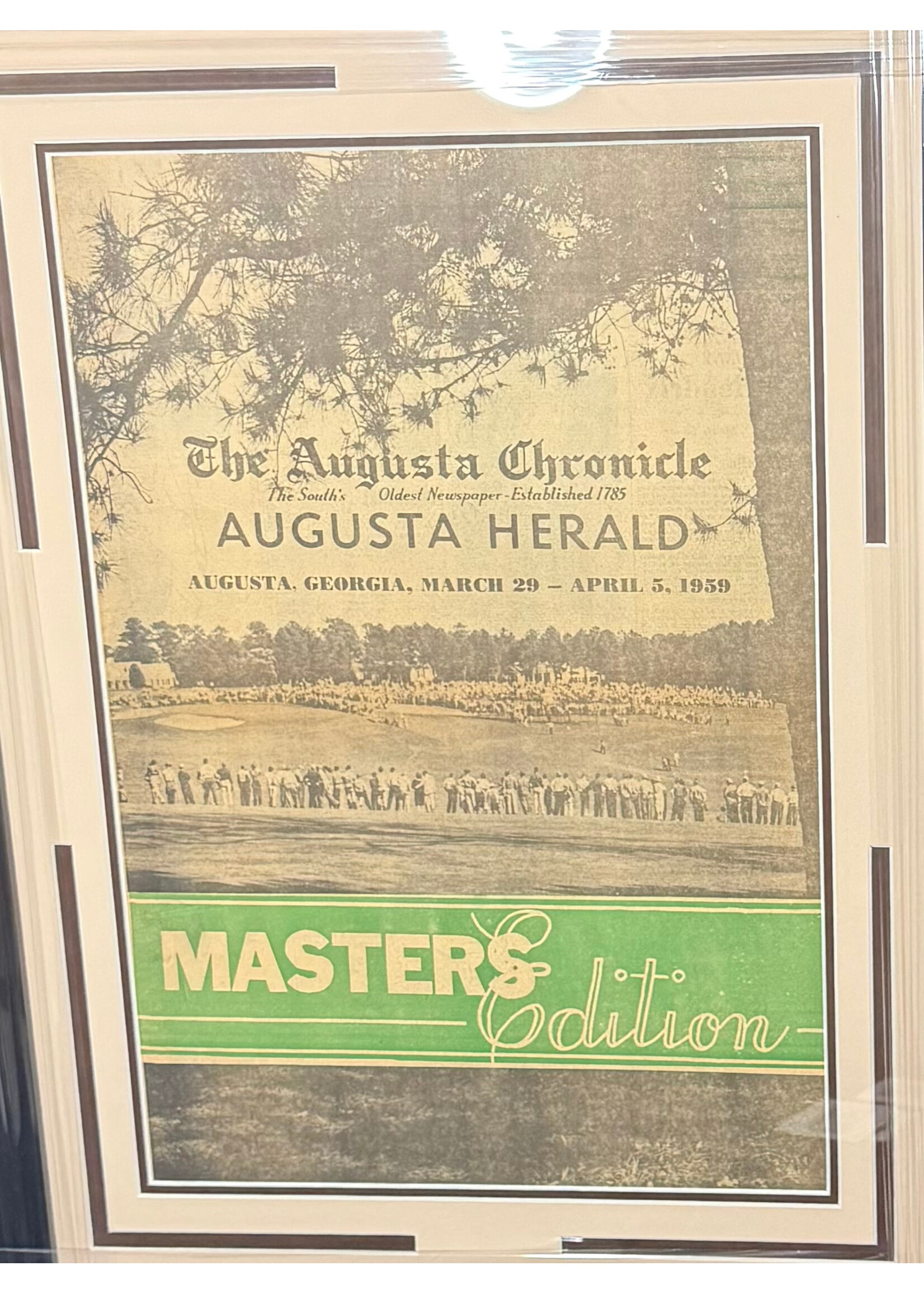 Picture 1959 Masters Newspaper