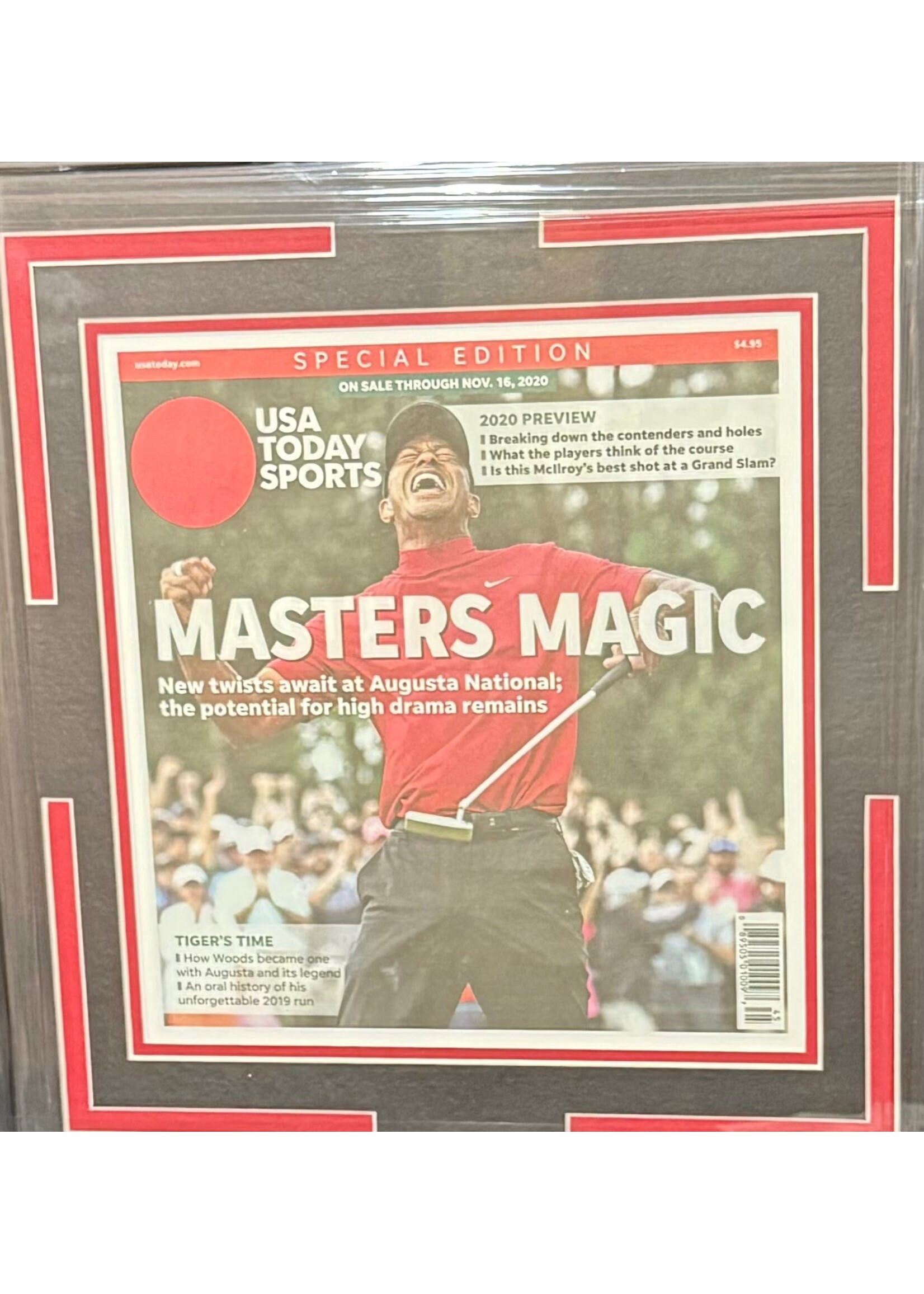 Picture 2020 Masters Newspaper Tiger Woods