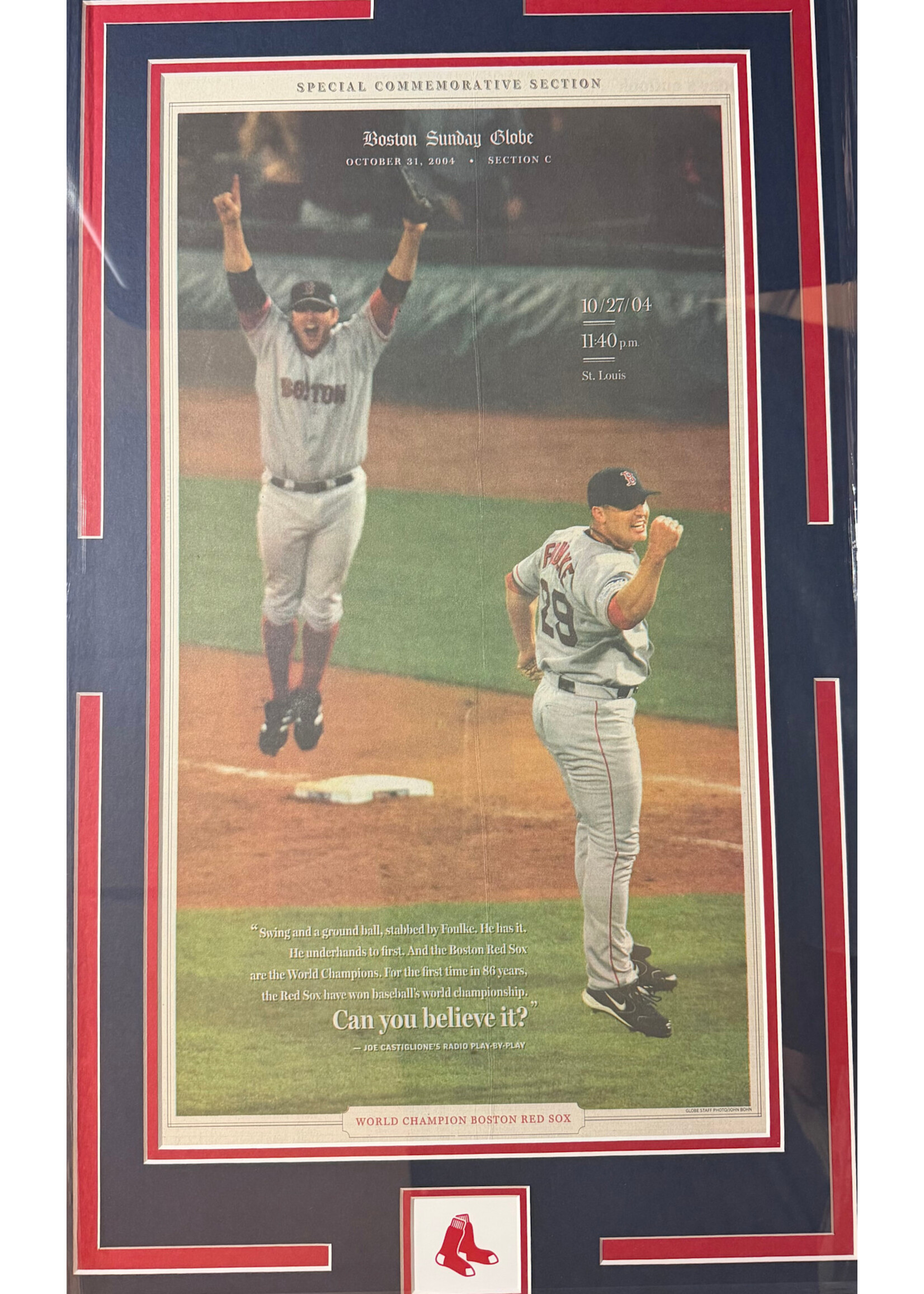 Red Sox Can You Believe It Newspaper