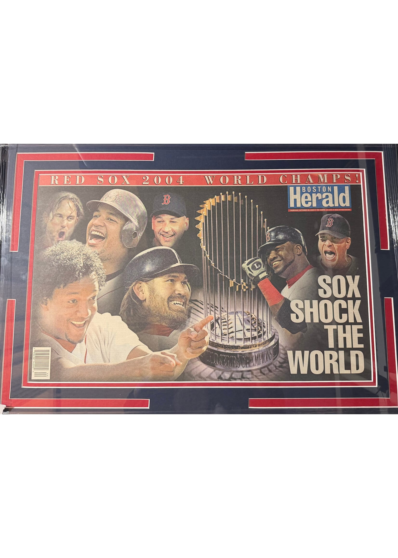Picture Red Sox Shock the World Newspaper