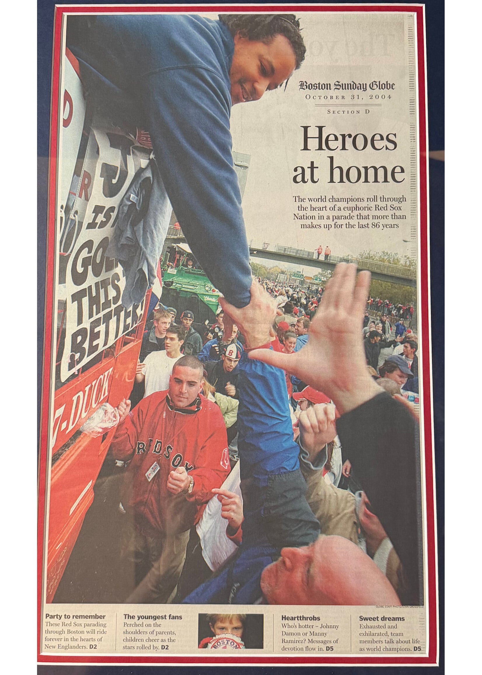 Red Sox Heroes Newspaper
