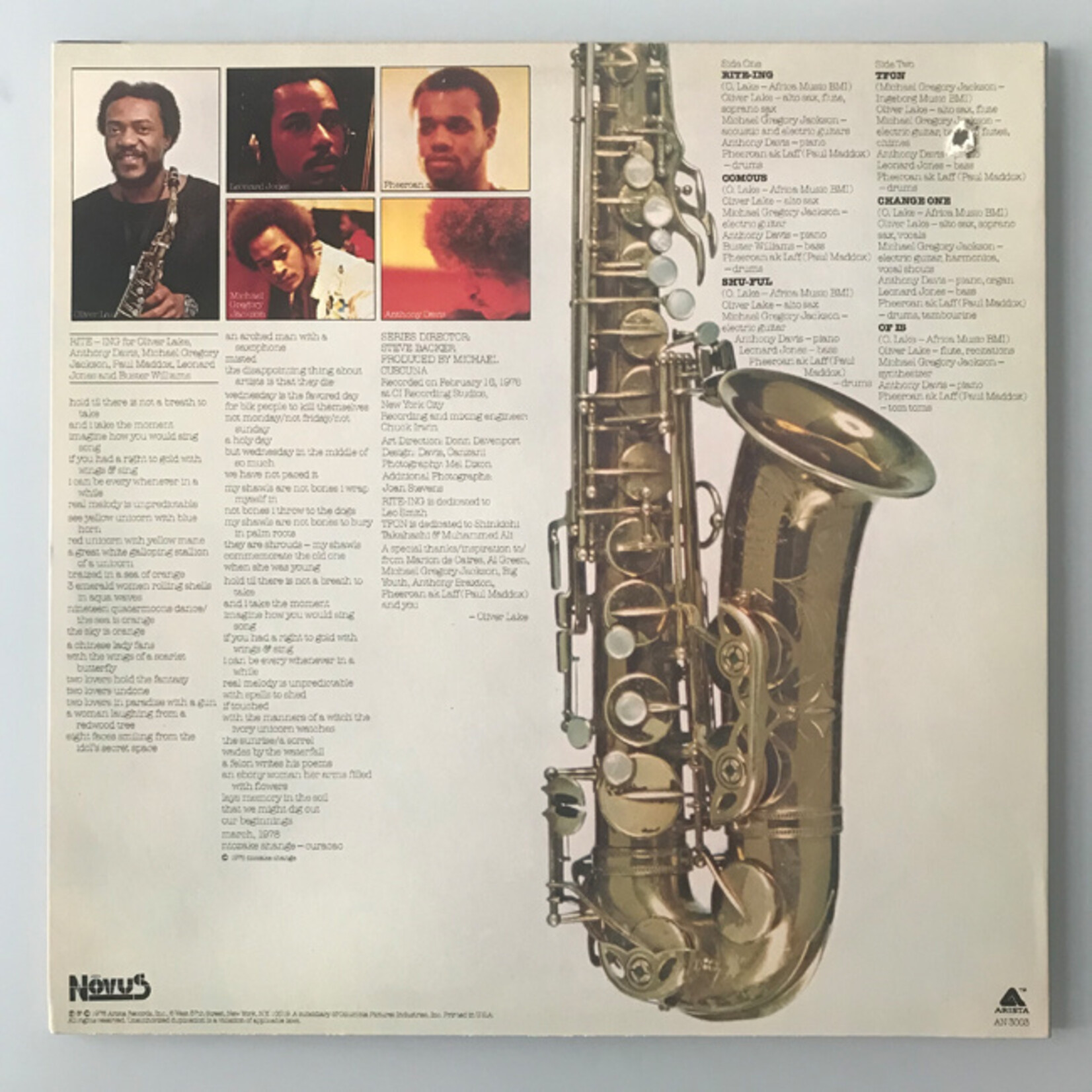 Oliver Lake - Life Dance Of Is - Vinyl LP (USED)