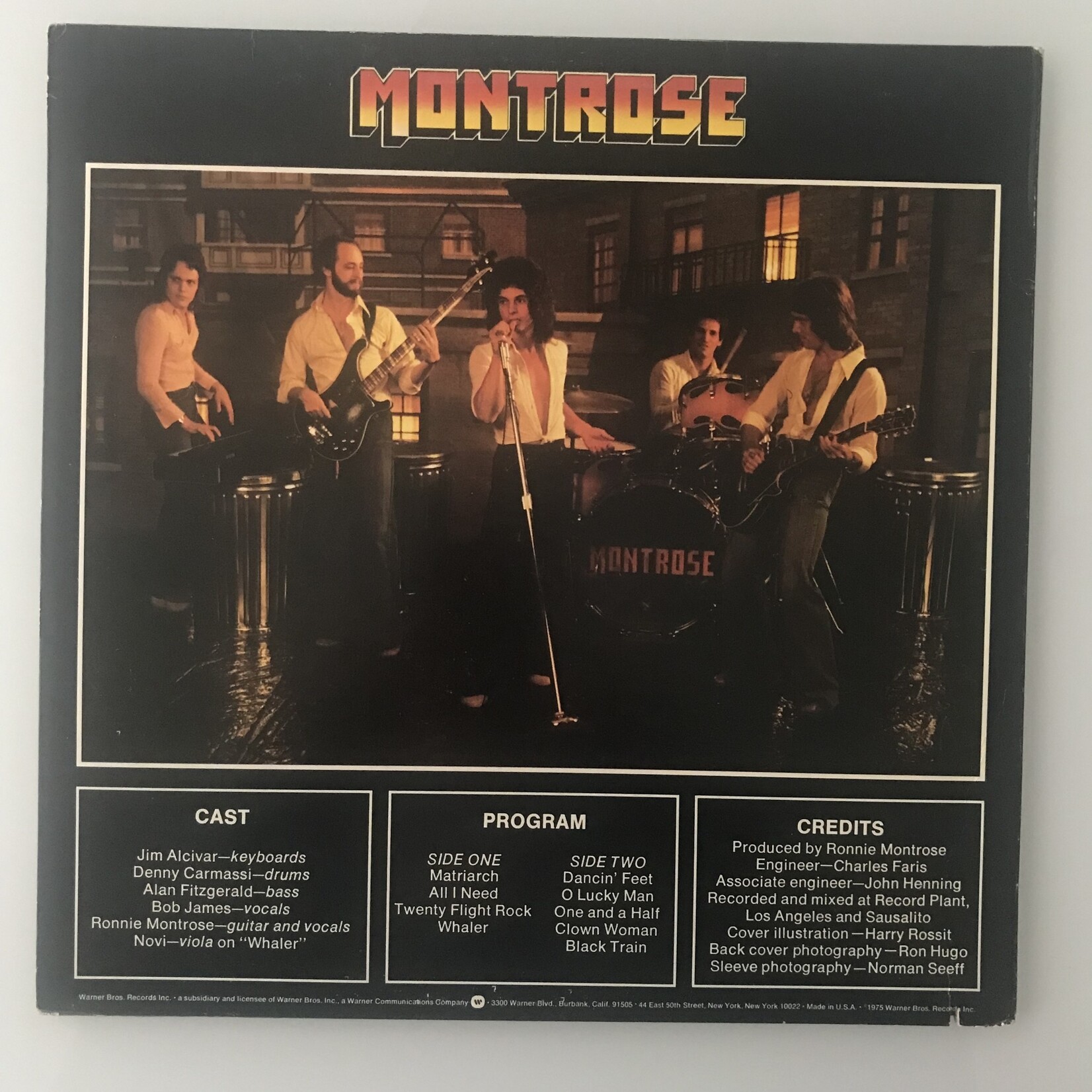 Montrose - Warner Brothers Presents - Vinyl LP (USED)